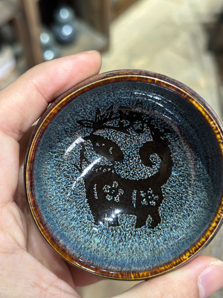 Ceramic cup with dog from the Chinese Zodiac